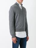 zipped cardigan