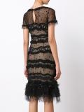 'Trumpet' layered lace dress
