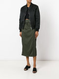 belted pencil skirt 