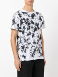 splatter print T-shirt