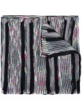 striped knitted scarf
