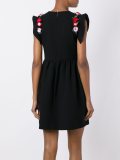 embellished shoulder dress