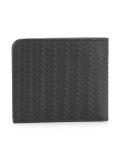 embossed waves bi-fold wallet