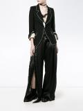 Blazer with Contrasting Piping