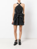 ruffled mini dress