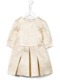 cloqué pleated dress