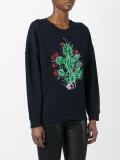 embellished cactus sweatshirt