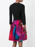 wrap pleated dress