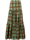 circle print maxi skirt