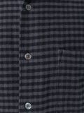 cropped initial gingham shirt