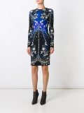 rose and star fitted dress
