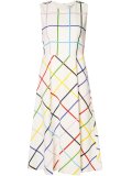 Osmond grid print dress