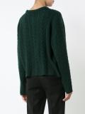 cable knit cropped jumper