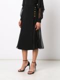 sheer panel skirt 