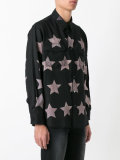 star print oversized shirt