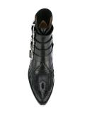 buckled cowboy boots