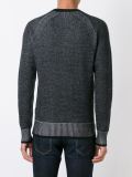 contrast ribbed sweater