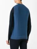 colour block ribbed jumper