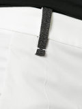 contrast trim straight trousers 