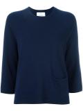 cropped sleeves jumper