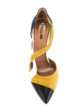cut-out colour block pumps