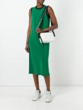 embossed logo crossbody bag