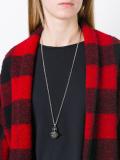 saturn pendant long necklace