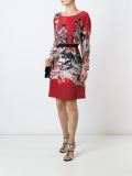 printed shift dress