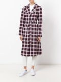 plaid pattern coat
