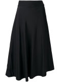 pleated midi skirt