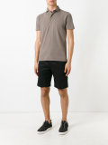 high neck polo shirt