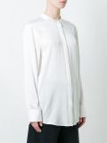 band collar shirt