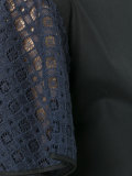 lace-sleeve T-shirt