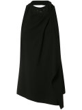 draped tank top with scarf