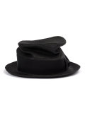 Braid silk trilby hat 