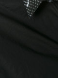 snakeskin-effect collar shirt