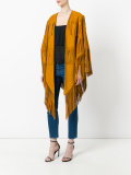 fringed cape coat