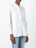 frilled placket shirt