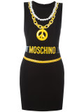 trompe-l'oeil chain necklace dress