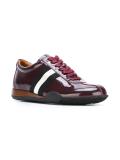 varnished stripe detailing sneakers