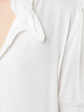 gathered collar shirt