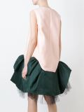embellished ruffled dress
