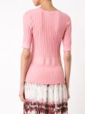 ribbed detail knitted top