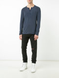 longsleeved button T-shirt