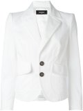 cropped peaked lapel blazer