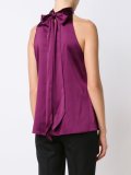 halterneck sleeveless blouse