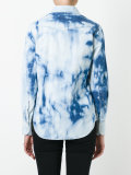 bleached denim shirt