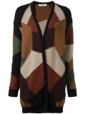 patch-work cardigan