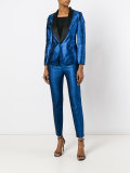Metallic tailored trousers