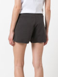 logo print track shorts